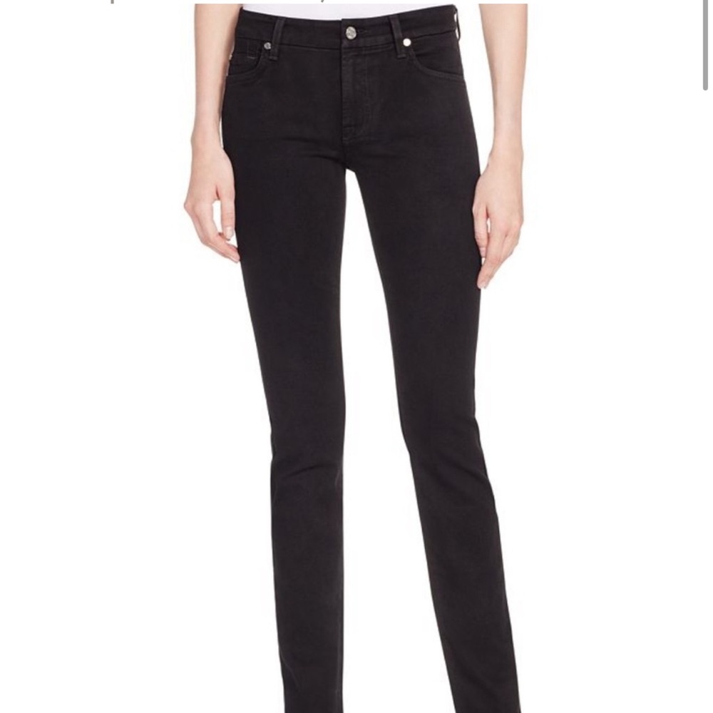 7 For All Mankind b(air) Kimmie Straight Leg Jeans in Black